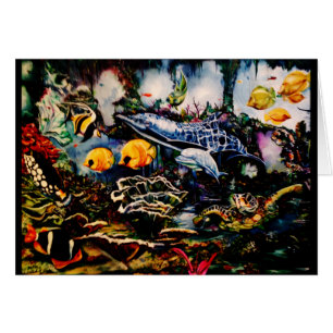 Cartão Campo de jogos subaquático