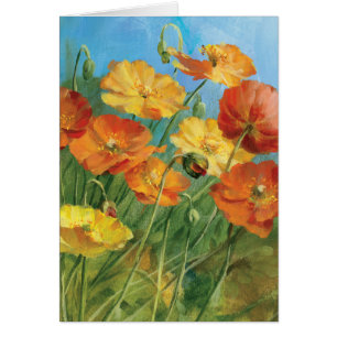 Cartão Campo floral do verão