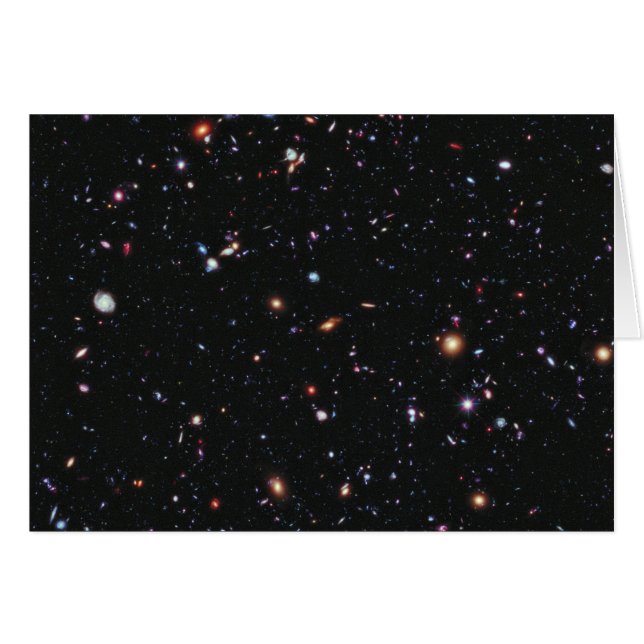 Cartão Campo profundo extremo de Hubble (Frente Horizontal)