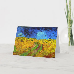 Cartão Campos de trigo com Corvos Van Gogh de Belas Artes