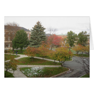 Cartão Campus RPI quando a neve de outubro derrete