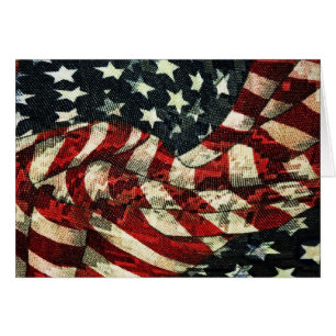 Cartão Camuflagem de bandeira americana por Shirley Taylo