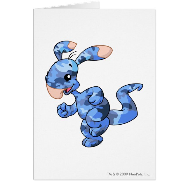 Cartão Camuflagem de Blumaroo (Frente)