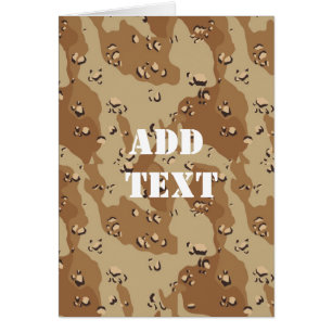 Cartão Camuflagem do deserto (1)