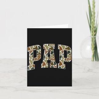 Cartão Camuflagem Retro Caça Papô Vovô Camuflado Papai
