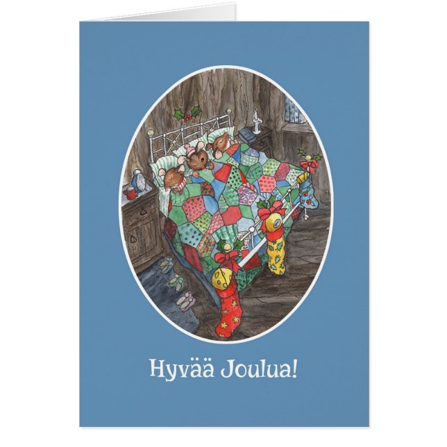 Cartão Camundongos Fofos Fogueira Fogueira Fogueira (Frente)