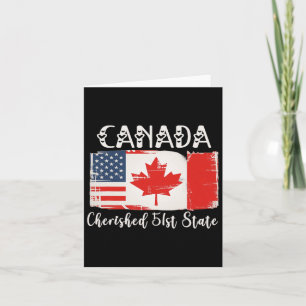 Cartão Canadá 51rua State Trump Canadá Estado americano F