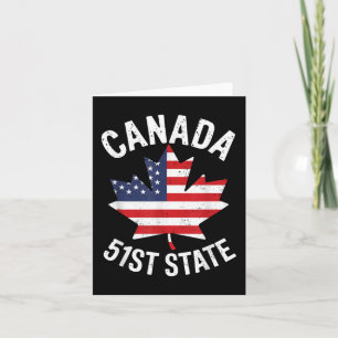 Cartão Canada 51rua State Usa Flag Canada 51rua State Vin