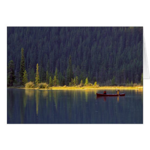 Cartão Canadá, Alberta, Parque Nacional Baniff. Dois meni