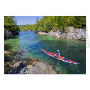 Cartão Canadá, Colúmbia Britânica, Ilha de Vancouver. Mar