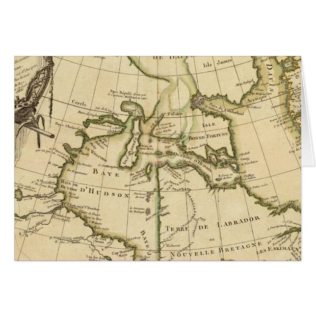 Cartão Canadá e Gronelândia (Frente Horizontal)