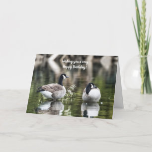 Cartão Canada Geese Birthday Card