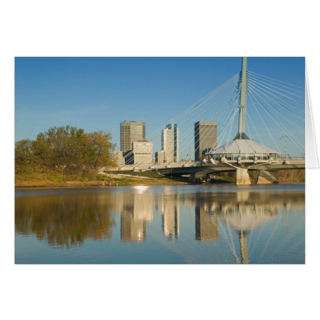 Cartão CANADÁ, Manitoba, Winnipeg: Esplanade Riel 2 (Frente Horizontal)