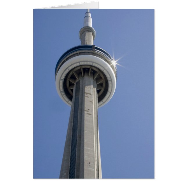 Cartão Canadá, Ontário, Toronto. Topo da Torre CN com (Frente)