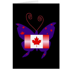 Cartão Canadiano Diva Butterfly