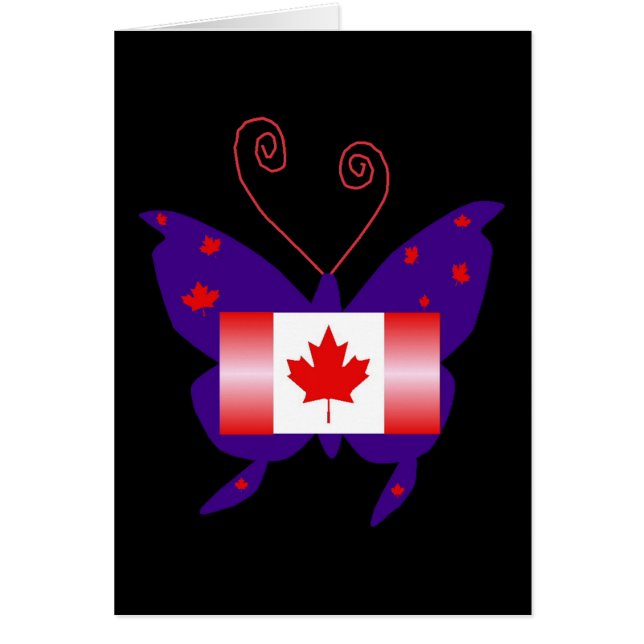 Cartão Canadiano Diva Butterfly (Frente)
