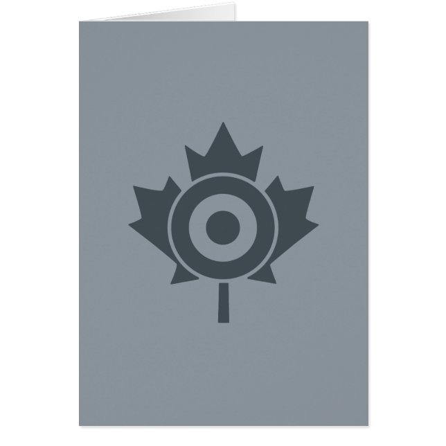 Cartão Canadiano Maple Leaf Roundel Mod CANADA (Frente)