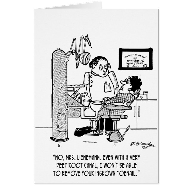 Cartão Canal de raiz ao Toenail Ingrown de Removel (Frente)