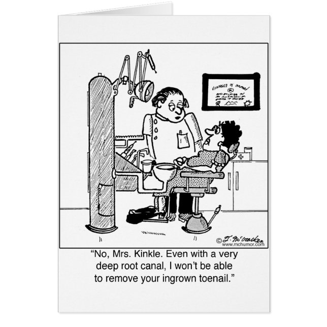 Cartão Canal de raiz profundo para remover o Toenail (Frente)