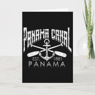 Cartão Canal do Panamá - América Central Oceano Pacífico