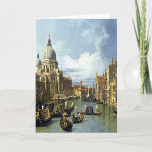Cartão "Canal grande e a igreja do Salute