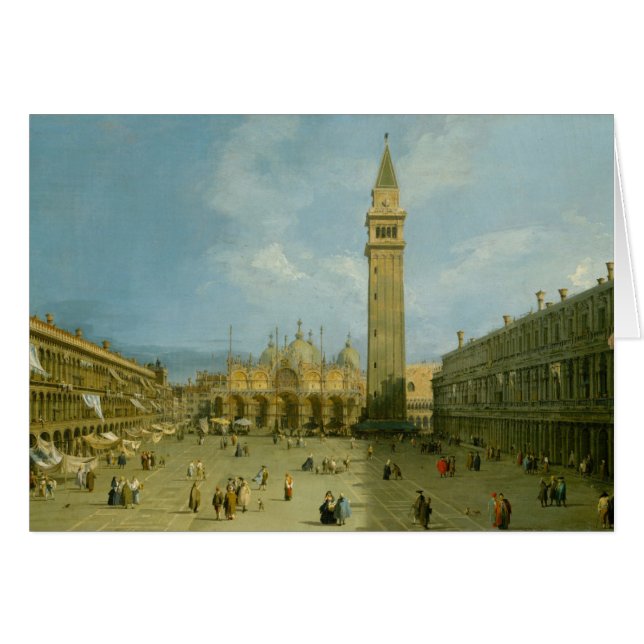 Cartão Canaletto | Piazza San Marco (Frente Horizontal)