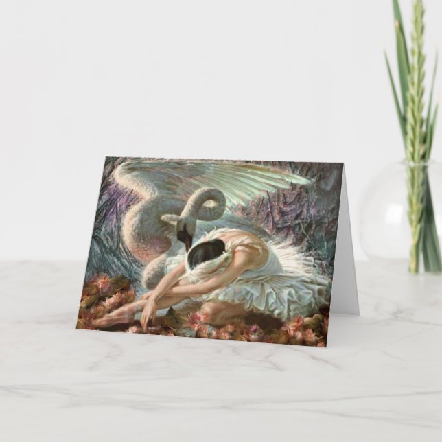 Cartão Canção de cisne (Frente)