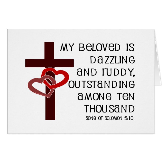 Cartão Canção do 5:10 de Solomon (Frente Horizontal)