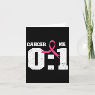 Cartão Cancer 0 Fita Rosa de Consciência do Cancer da Mam