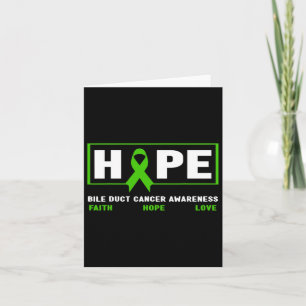 Cartão Cancer Bile Duct - Esperança de consciência do Can