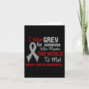 Cartão Cancer Cerebral Para Alguém Que Significa Mundo Pa