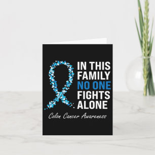 Cartão Cancer Colorectal Cancer  Azul