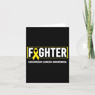 Cartão Cancer da infância - Cancer de infância de lutas a