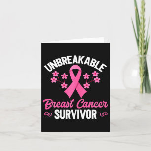 Cartão Cancer da Mama Consciência do Cancer Inseparável