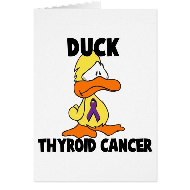 Cartão Cancer da tiroide do pato (Frente)