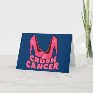 Cartão Cancer de esmagamento com Stilettos