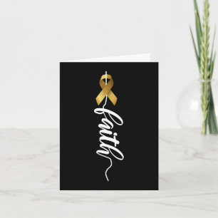 Cartão Cancer de infância Fé Infância Cancer Consciência