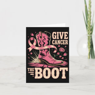 Cartão Cancer De Mama Cowboy Dê Ao Cancer A Garota De Boo