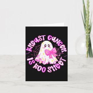 Cartão Câncer de Mama é Boo Sheet Halloween Câncer de Mam