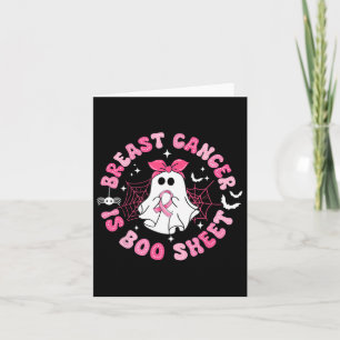 Cartão Cancer De Mama É Folha De Boo Sensibilização Hallo