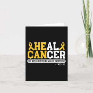 Cartão Cancer de saudação de Cancer infantil Supo do Mês