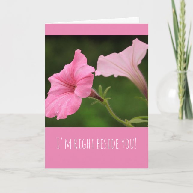 Cartão Cancer de suporte à amizade/doença grave (Frente)