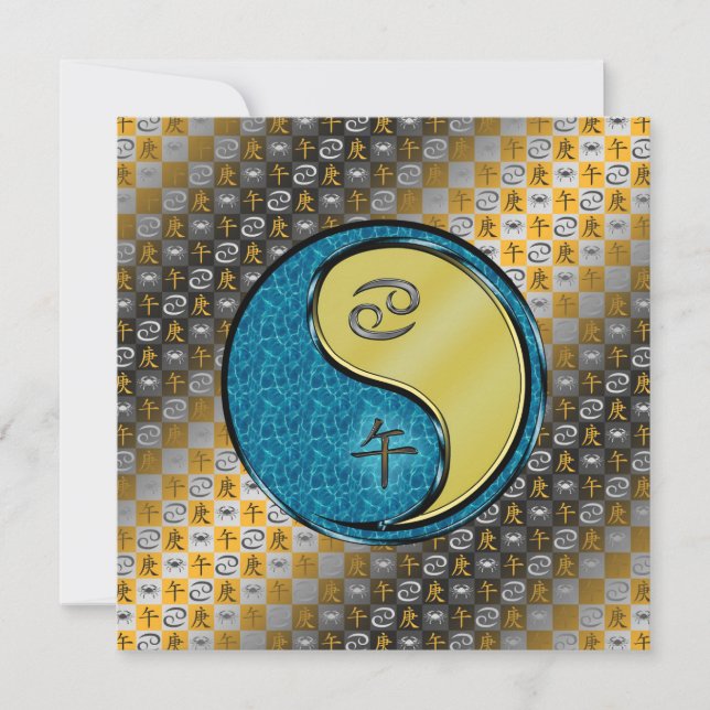 Cartão Cancer e Cavalo Metálico (Frente)