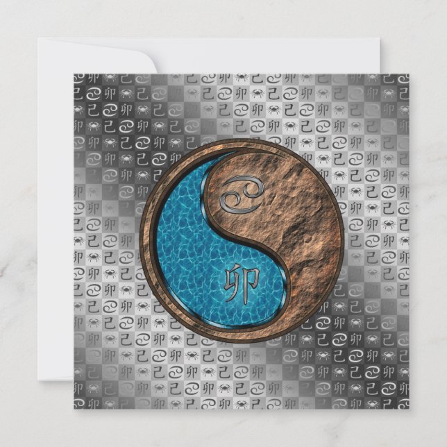 Cartão Cancer & Earth Rabbit (Frente)