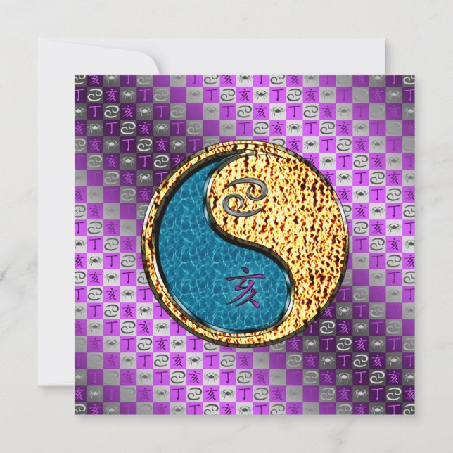 Cartão Cancer & Fire Boar (Frente)