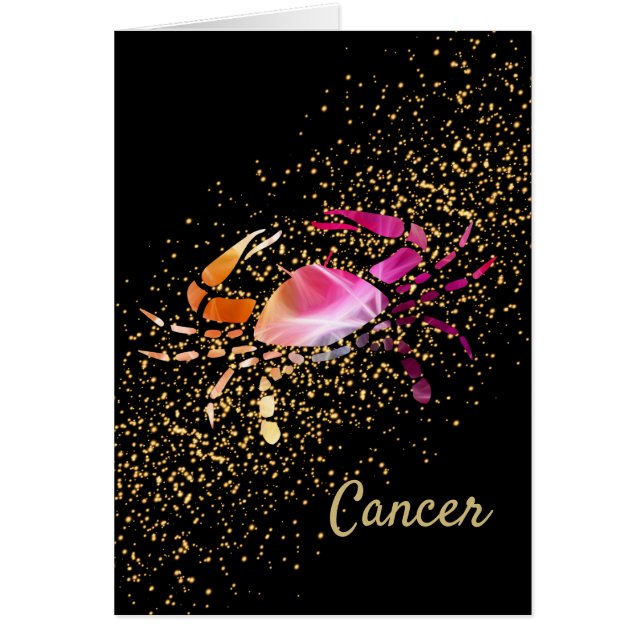 Cartão Cancer o caranguejo (Frente)