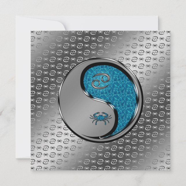 Cartão Cancer o caranguejo (Frente)