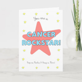 Cartão Cancer Rock Star está preso lá, ganhe uma boa plac