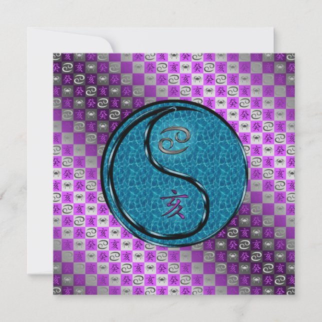 Cartão Cancer & Water Boar (Frente)