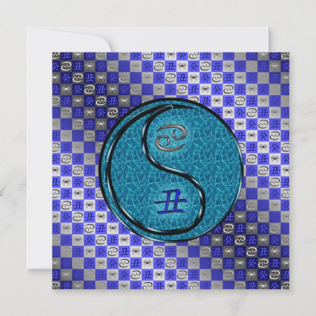 Cartão Cancer & Water Ox (Frente)